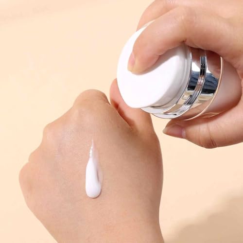 Kit 3 Frasco Pump Acrílico Por Pressão À Vácuo Em 3 Tamanhos Para Creme Gel Sérum Cosméticos