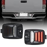 Nilight License Plate Lights Compatible with 2005 2006 2007 2008 2009 2010 2011 2012 2013 2014 2015 Toyota Tacoma 2000-2013 Tundra Red Triple OLED Tube 6000K White 2PCS Pack
