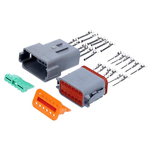 wasserdichter KfZ Industrie Stecker KALI-1212 DEUTSCH DT Set 12-polig 0,75-2,1mm² I Original vom deutschen Händler Cover