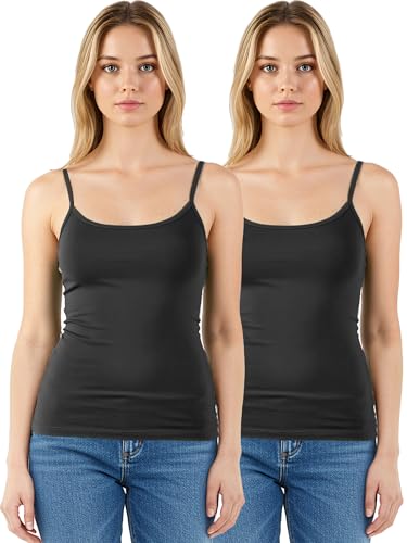 タグ付き LAYERED CAMISOLE ALL IN ONE CLANE Vaslanda Women Camisole with Built in Bra, Adjustable