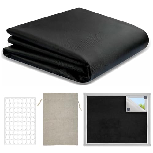 NVGVUP Magnetic Blackout Blinds Stick On, Blackout Material, 200 × 150 cm Portable Black Out Blinds Curtains, No drilling 24 Magnets, Cuttable, for Shading Interior Windows & Skylights - Cosy Home Interiors NVGVUP Magnetic Blackout Blinds Stick On, Blackout Material, 200 × 150 cm Portable Black Out Blinds Curtains, No drilling 24 Magnets, Cuttable, for Shading Interior Windows & Skylights