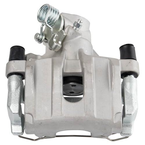 Image of TRQ Rear Brake Pad and Rotor Set Ceramic Rotors Calipers Compatible with 2004-2005 Mazda 3