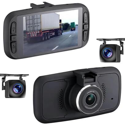 FalconEye Electronics EagleEye 2nd Gen Triple Cam 2K Dashcam, Records 3 Viewpoints Now with WiFi (Dash Cam + 256GB + Hardwire Kit)