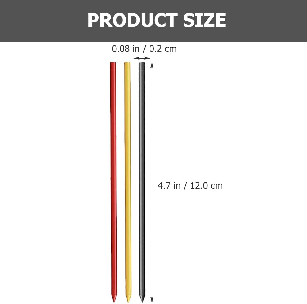 Angoily Carpenter Pencil Refills 36 Pcs Graphite Leads Water Resistant Marker Pen Replacement for Woodworking Construction Design Use
