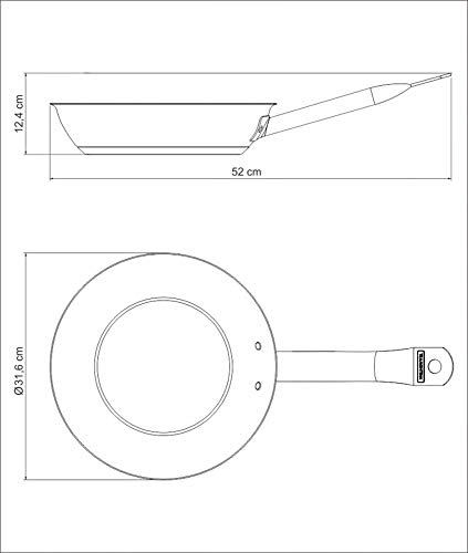 Frigideira Tramontina Professional Funda em Aço Inox Fundo Triplo Revestimento Interno em Cerâmica G