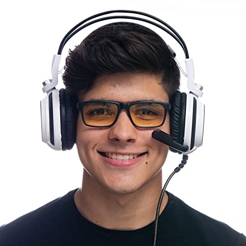 Óculos Gamer Titans Bravo 2.0 Preto - Lentes Blue Protection Amarela