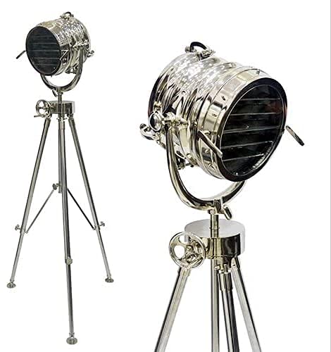 Nautical Antique Marine Signal Searching Tripod Lamp & Spot Light, for Decoration Floor lamp
