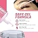 Forabeli Pink Gel Lash Remover for Eyelash Extensions | Fast Acting 60s Dissolution | High Visibility Professional Glue Remover | Gel Type Adhesive Remover | 15ml