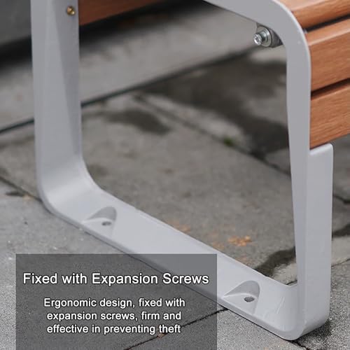 Metal Outdoor Bench - Backless Garden Seating for 2-3 People, Durable Steel Design, Perfect for Patio, Park, Balcony, and Yard Use
