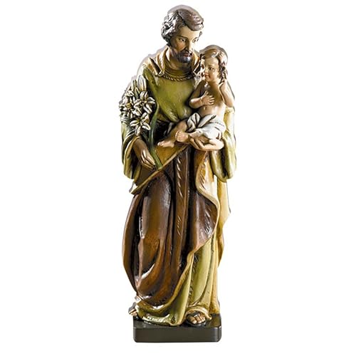 Estatua de San José con Niño, 8 pulgadas