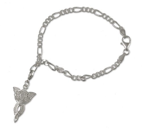 Preisvergleich Produktbild Herr der Ringe Schmuck Arwens Abendstern Bettelarmband 925 Silber