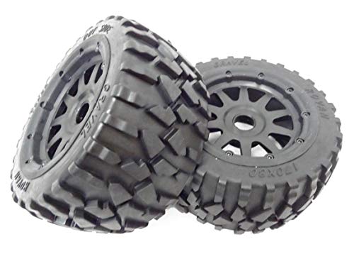 Rovan Rear Gravel All-Terrain Wheels (Set of 2) Fits HPI Baja 5B King Motor Buggy
