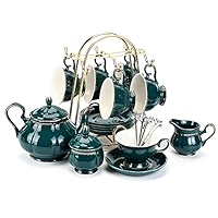 Buy CHP Porcelain Ceramic Coffee Tea Sets, Cups and Saucer Service