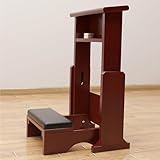 B,教会折りたたみひざまずき椅子 - 高さ調整可能な祈りのテーブル、木製のシングルひざまずき台、瞑想やひざまずきに最適 - 理想的な宗教的贈り物