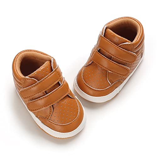 Image of E-FAK Baby Shoes Boys Girls Infant Sneakers Non-Slip Rubber Sole Toddler Crib First Walker Shoes