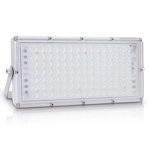 Bellanny Projecteur ExtéRieur à Led 100W, Projecteur à Led Super Lumineux Blanc Froid 6500K-10000LM, Projecteur éTanche IP65, Pour Jardin, Garage, Terrain De Sport Cover