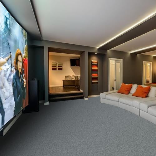 Image of FC Texture-2-Smoke-Grey Carpet Luxurious Feel Floring for Residential, Commercial Office & Home and Sound Absorbing Durable Easy Clean Low Maintenance for High Traffic Areas