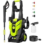 LWQ Pressure Washer, Portable Power Washer, 4 Quick Connect Nozzles, High Pressure Cleaning Machine for Car Fence Driveway Patio Washing and More