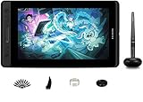 【Gama de colores sRGB avanzada al 120%】 Pantalla de 120% de color sRGB actualizada de Huion Kamvas Pro 12 con resolución de 1920 * 1080 HD y ángulo de visión de 178 °, tomando la misma área de reproducción de color con impresión digital, proporcionando colores más ricos y una transición de color más suave, así como una presentación vívida de más detalles desde diferentes ángulos sin distorsión de sesgo o pérdida de color.