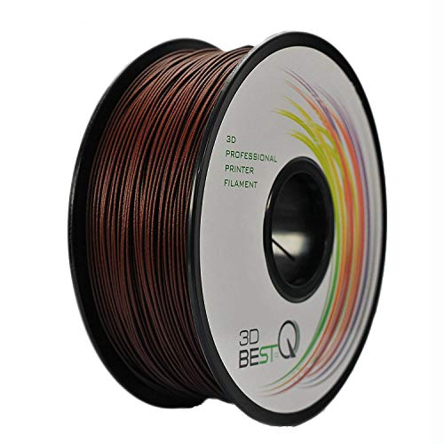 3D Best-Q Rosewood PLA 1.75mm 3D Printer Filament, Dimensional Accuracy +/- 0.03 mm, 1KG Spool, 30% Real Rosewood-infill