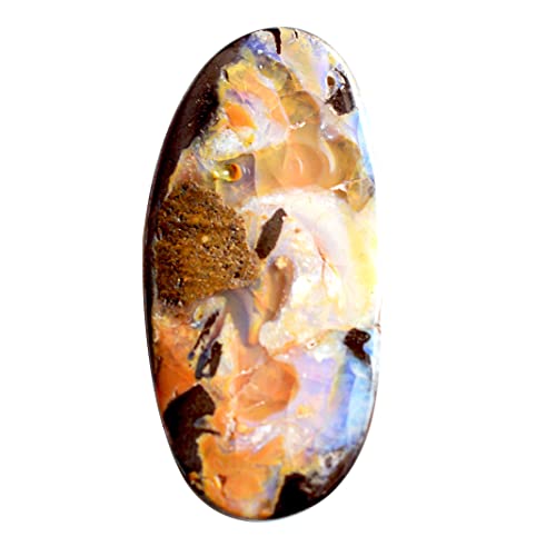 Opale de feu naturelle d'Australie 42x20x8 mm pour pendentif fait main