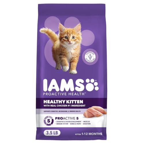 IAMS Proactive Health Healthy Kitten Dry Cat Food, Chicken, 3.5 lb