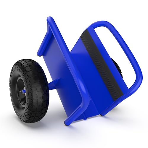 Carretilla para paneles pesada con ruedas sólidas de 10"