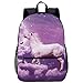Produktbild xiaoliqi Pegasus Rucksack 3D Gedruckte Büchertaschen Kinder Schultasche High School Jungen Und Mädchen Laptop-Rucksack Reisen Wandern Radfahren Wandern