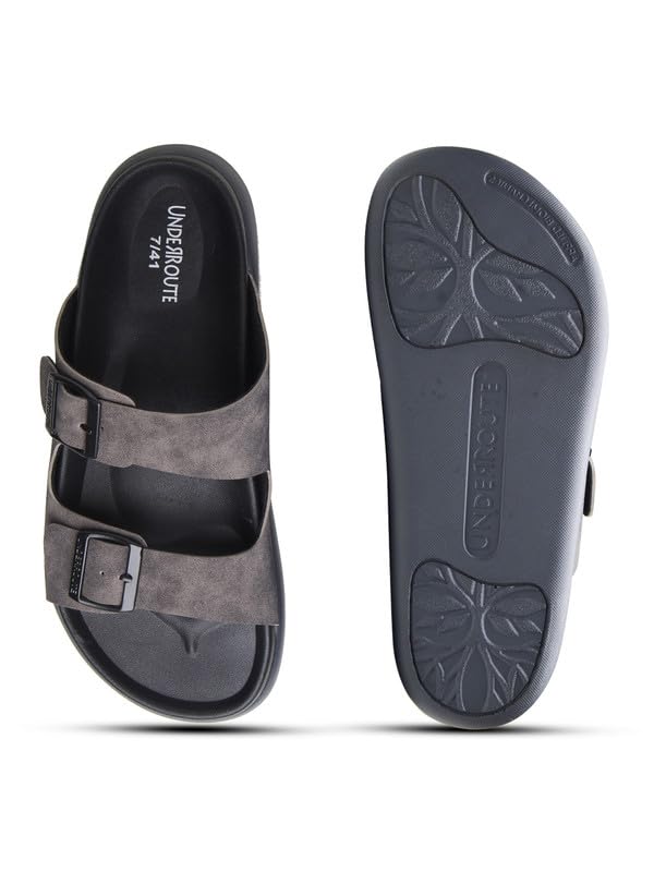 Image of UNDERROUTE mens Underroute Urgh 03 Stylish Durable Soft Footbed Synthetic Casual Sandals for Men Sandal