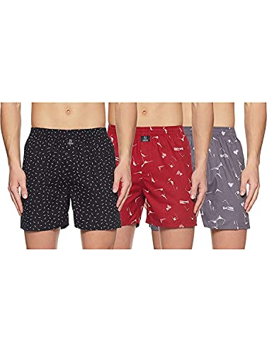 Image of Longies Men's Cotton Printed Regular Boxer Shorts