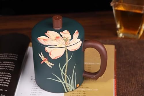 teaworldsupply Boutique Yixing Xícara de cobertura de areia roxa xícara de escritório xícara de chá