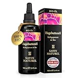 Satin Naturel Bio Hagebuttenöl 100 ml – 100% reines, kaltgepresstes Rosa...