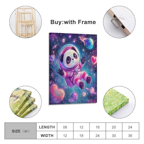 Panda Murale Déco Peinture Toile Douceur et Sérénité Intérieure