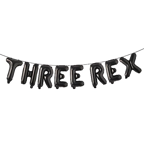 Multicolor Three Rex Balloons - 16 Inch Dinosaur Birthday Party Decorations | Dinosaur Balloon, Rex Birthday Decorations