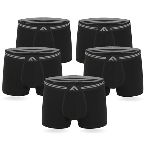 FM London Herren (5er-pack) Bambus-herren-boxershorts Boxer Shorts, Schwarz, XXL EU FM London Herren (5er-pack) Bambus-herren-boxershorts Boxer Shorts, Schwarz, XXL EU