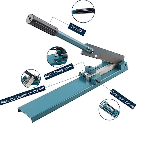Taglierina manuale per guida DIN, 45/90 gradi regolabile in PVC con blocco di sicurezza, lama in acciaio resistente per elettricisti