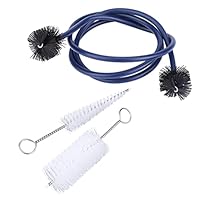 Trumpet Cleaning Kit Tenorhorn Reinigungsset Trompeten Reinigungsbürsten Set Weich und Langlebig 3 Arten von Bürsten Pflegezubehör für Wartung Reinigungsset Euphonium