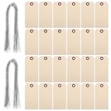 MUELODSIC Etiquetas de Envío de Manila con Ojales y Alambre de Hierro 100 Unidades 6X12 CM Resistentes para Embalaje y Logística Industrial Ideales para Gestión de Inventario y Marcado