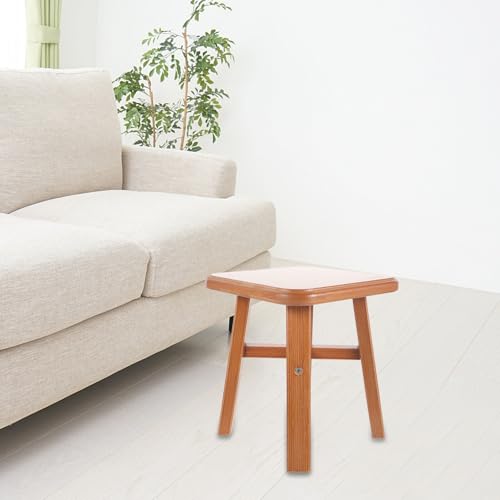 Tabouret en bois massif stable petit marchepied 24 cm léger
