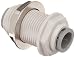 John Guest Acetal Copolymer Tube Fitting, Bulkhead Union, 3/8" Tube OD (Pack of 10)