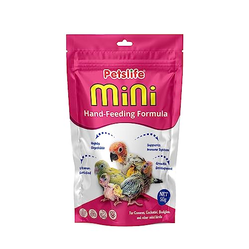 Image of Petslife Mini Hand Feeding Formula for All Baby Birds, 50g