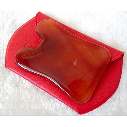 Gua Sha Scraping Massage Tools, Fancer (3 Pcs) Natural Carnelian Red Agate Gemstone Jade Crystal Healing Stone Scraper Board For Body Face Spa Acupuncture Therapy Trigger Point Treatment #TOP6