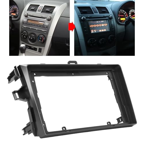 Façade d'autoradio 9 pouces 2DIN ABS : Réparez le look vide de votre Corolla - 5
