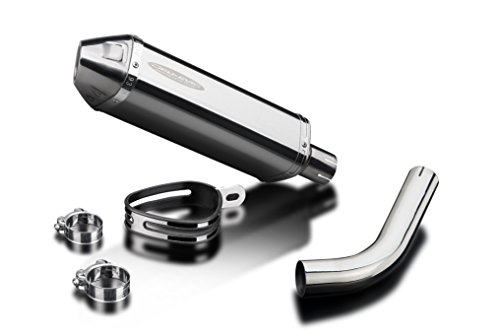 DELKEVIC スリップオンステンレストライオーバルマフラー★HONDA VFR800F INTERCEPTOR 2014-2018 320mm KIT12AS