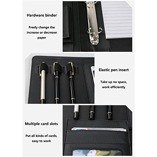 Bloc-notes rechargeable A4 avec fermeture magnétique et porte-document