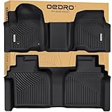 OEDRO Floor Mats Fit for 2019-2026 Chevrolet Silverado GMC Sierra 1500 & 2020-2026 2500HD 3500HD Crew Cab Bench Seat, All-Weather Protection Floor Liners, TPE Material Car Mats, Black