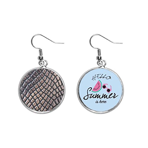 Pendientes de sandía artesanales de cuero para tus looks de playa y terrazas