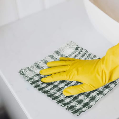 Image of Kuber Industries Pack of 12 Cotton Kitchen Cloth | Green, 44x44 cm