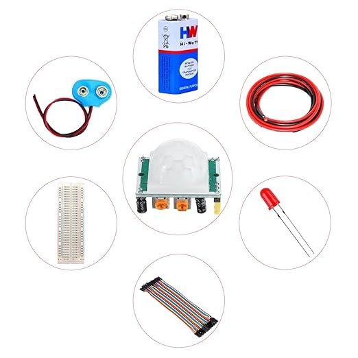 TESTIN ELECTRONICS Making A Motion Detector Using PIR Motion Sensor, Motion Sensor, Motion Detector Sensor, Hc-sr501 pir Sensor Module, Science Project kit 2
