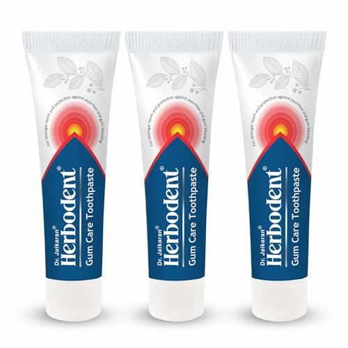 Image of Gum Care Toothpaste - 20g Pack of 3 | For Stronger teeth and Protection against pyorrhea and gum bleeding